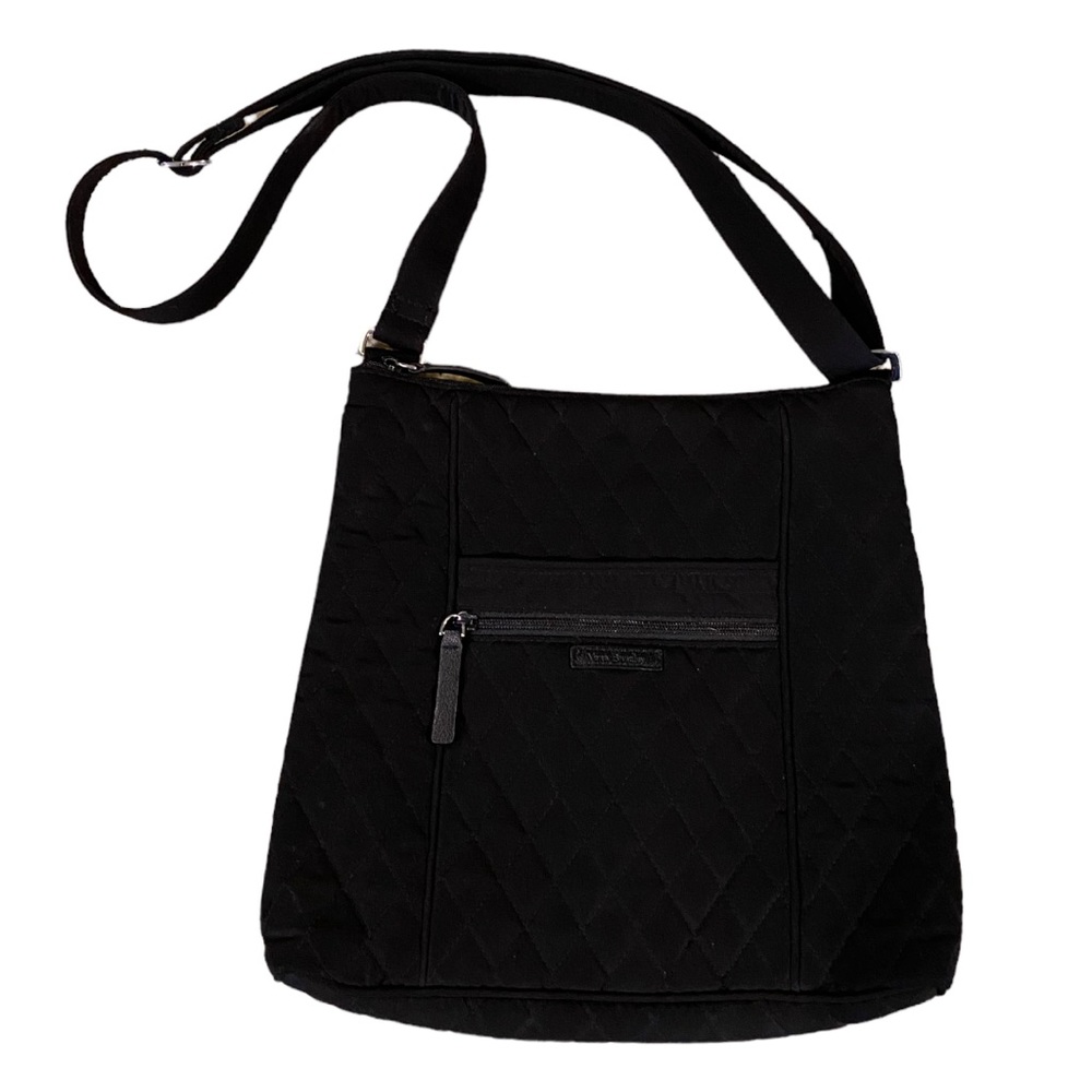 Vera Bradley black quilted shoulder bag